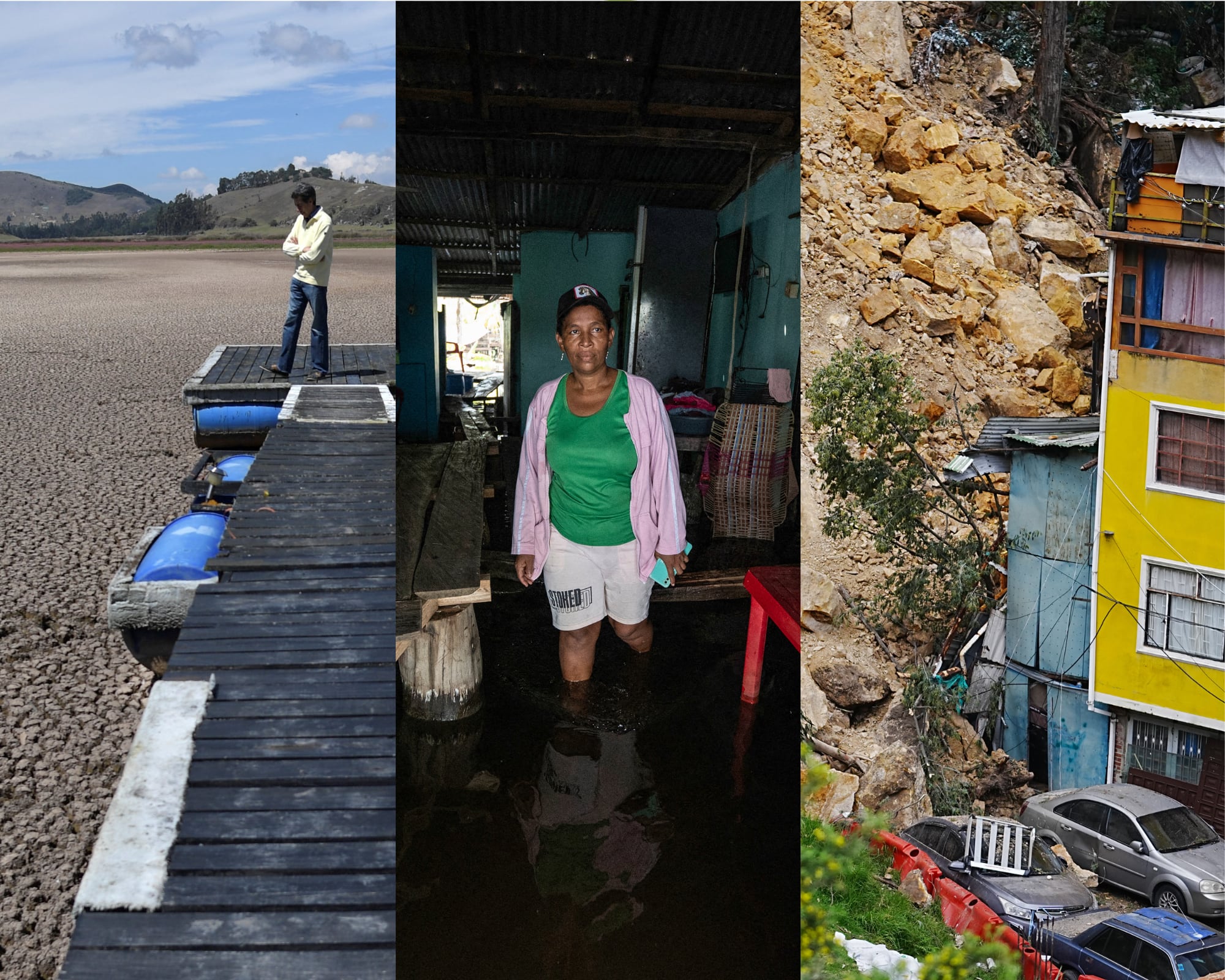En su modelo de predicción por impactos por fenómenos hidrometeorológicos se resalta que con corte a marzo parte del norte y oriente del país sufrirá sequías mientras que el occidente y el sur de la nación vivirá lluvias e inundaciones. 
(Foto: Caracol Radio / Getty )