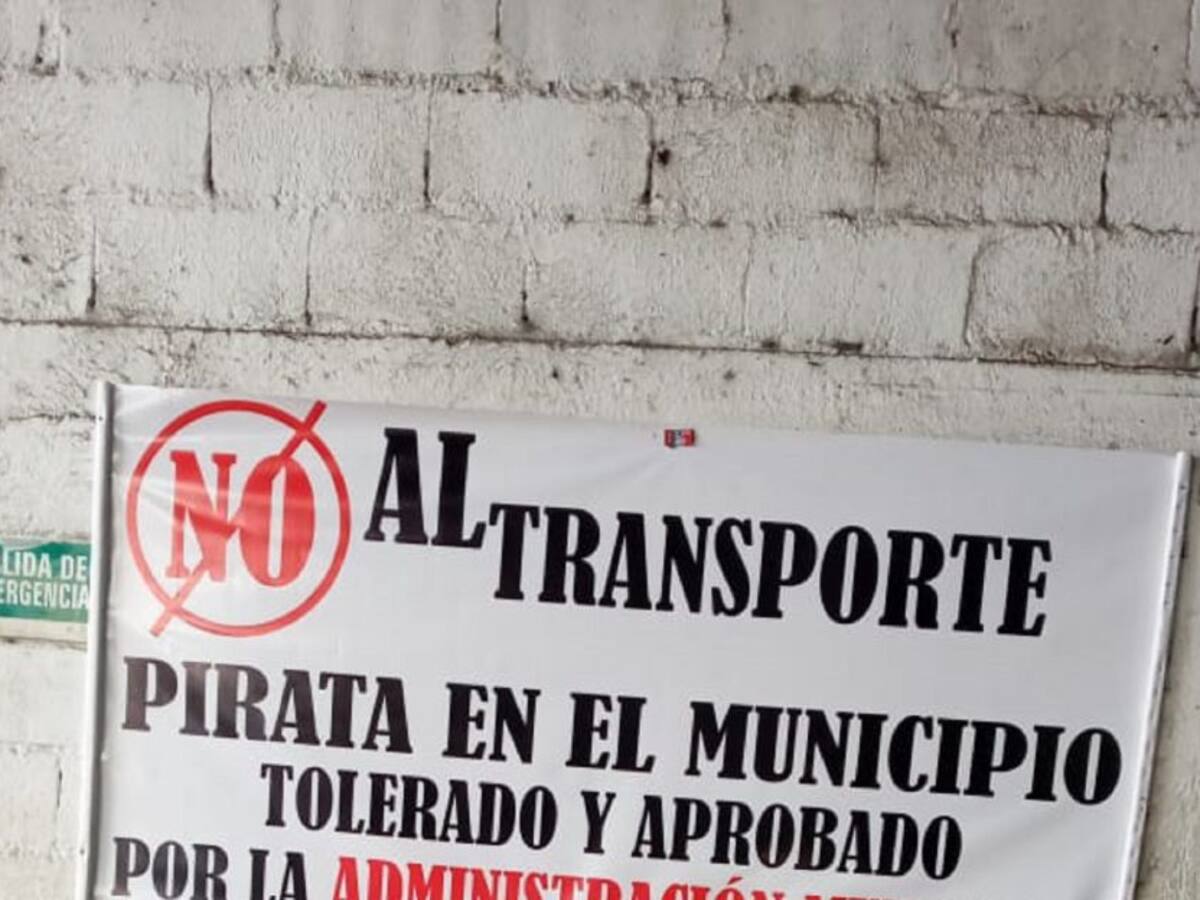 Transportadores protestan este sábado en el municipio de Fresno