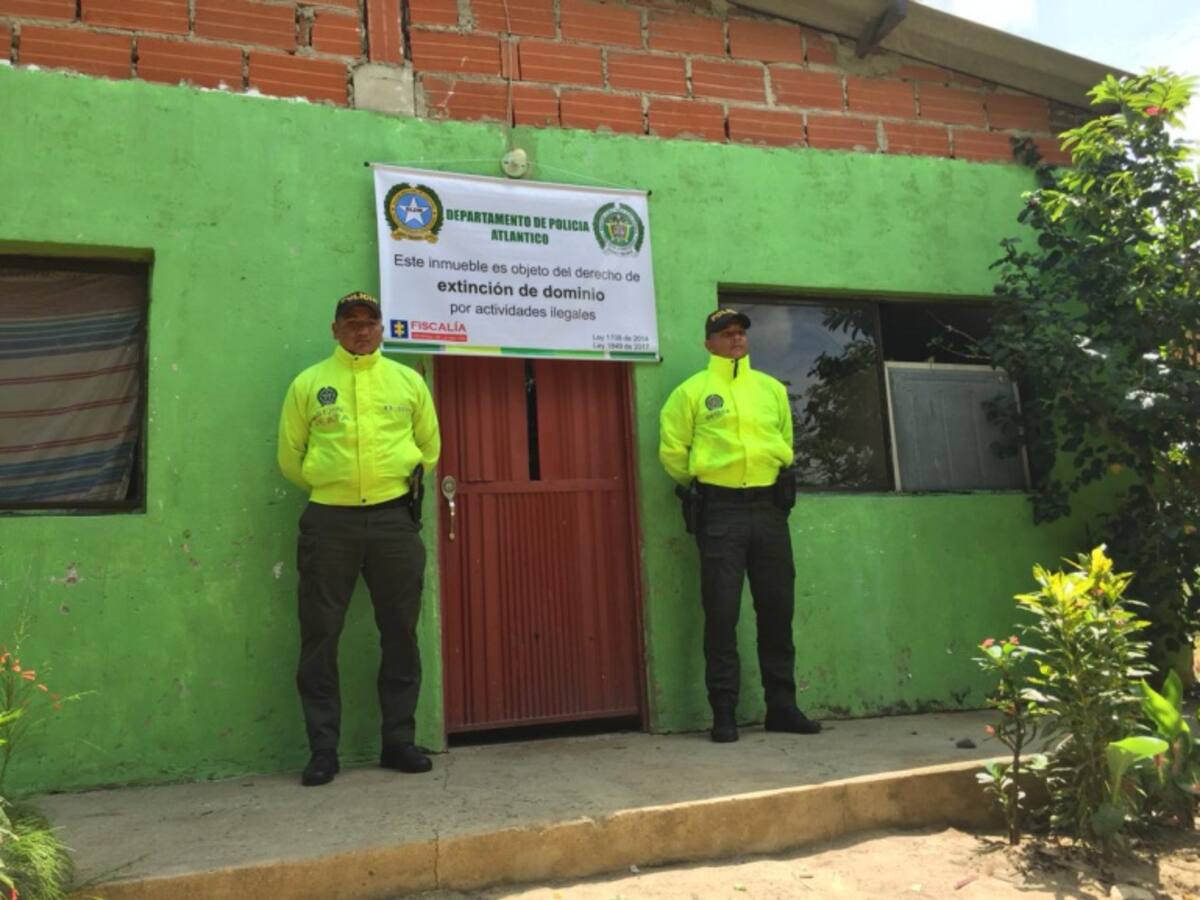 Extinción de dominio a bienes de integrantes de banda en el Atlántico