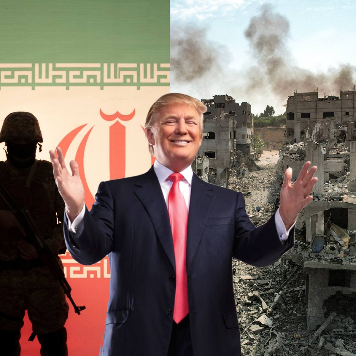 Trump ordena “aniquilar” Irán si este país lo asesina y plantea que palestinos dejen Gaza