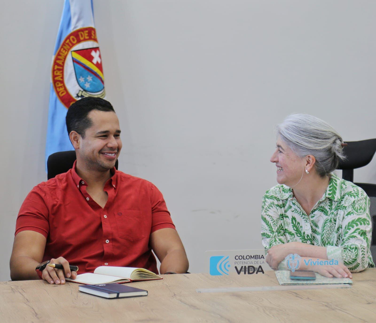 La ministra de Vivienda, Catalina Velasco, en su visita a la Isla de San Andrés / Cortesía
