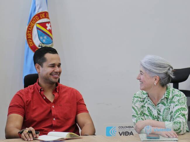 La ministra de Vivienda, Catalina Velasco, en su visita a la Isla de San Andrés / Cortesía