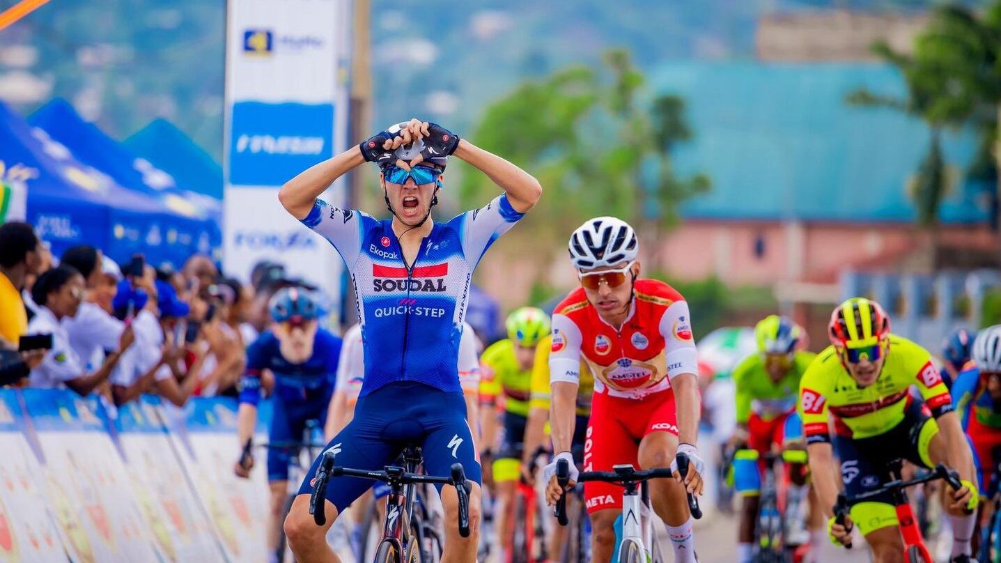 Jonathan Restrepo, segundo en la cuarta etapa del Tour de Ruanda / @TeamPoltiKometa