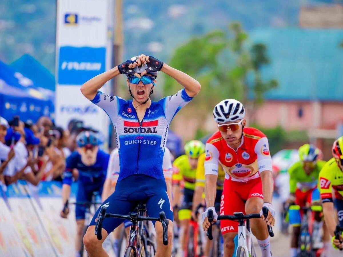 Tour de Ruanda: colombiano Jhonatan Restrepo terminó segundo en la etapa 4
