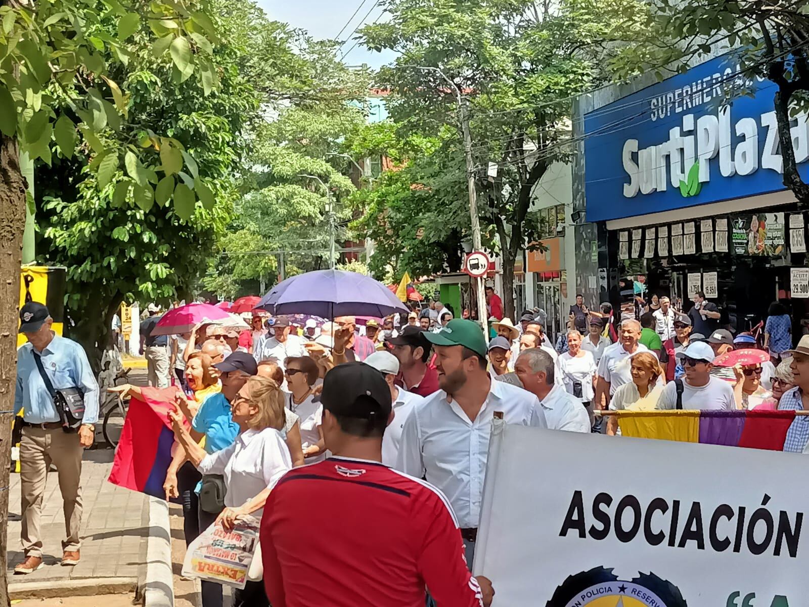 Total, calma y tranquilidad durante marchas en el Huila.