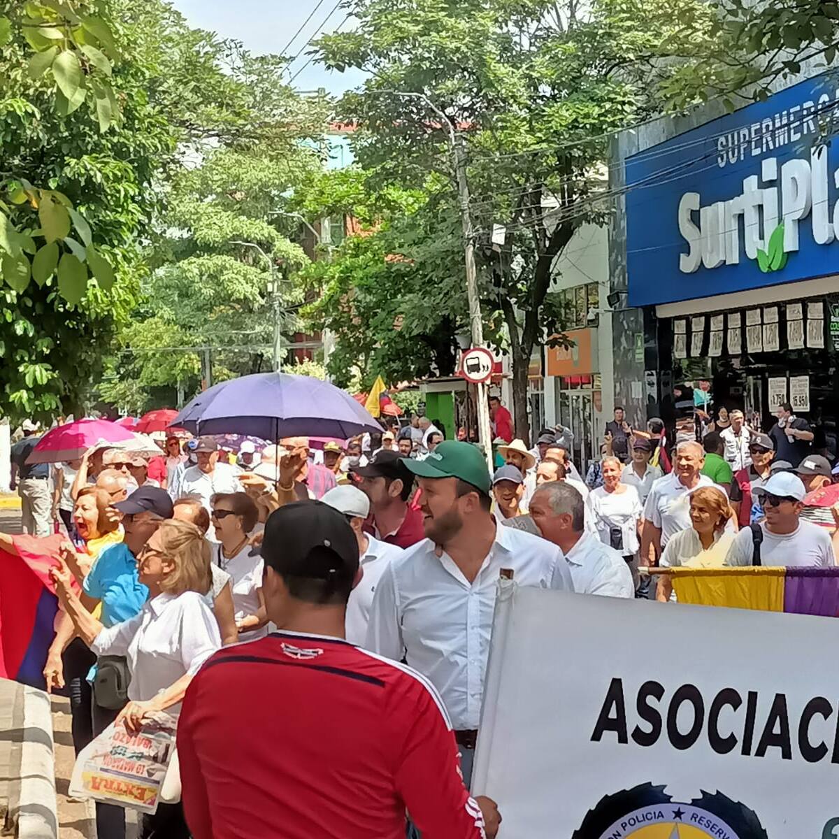 Total, calma y tranquilidad durante marchas sociales en el Huila