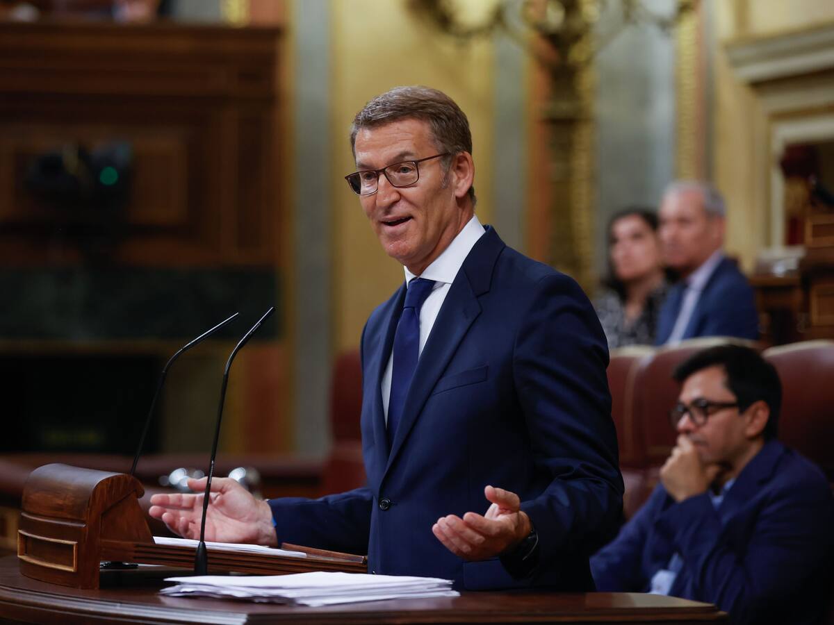 Feijóo intenta ser investido como presidente de gobierno por el Parlamento español