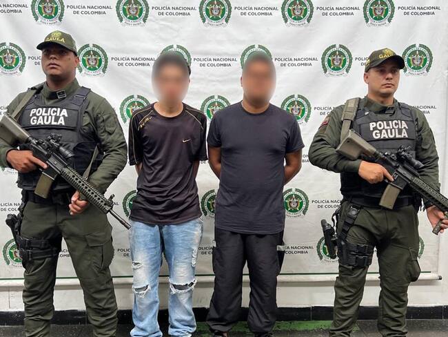 Policía capturó a dos presuntos extorsionistas en Medellín