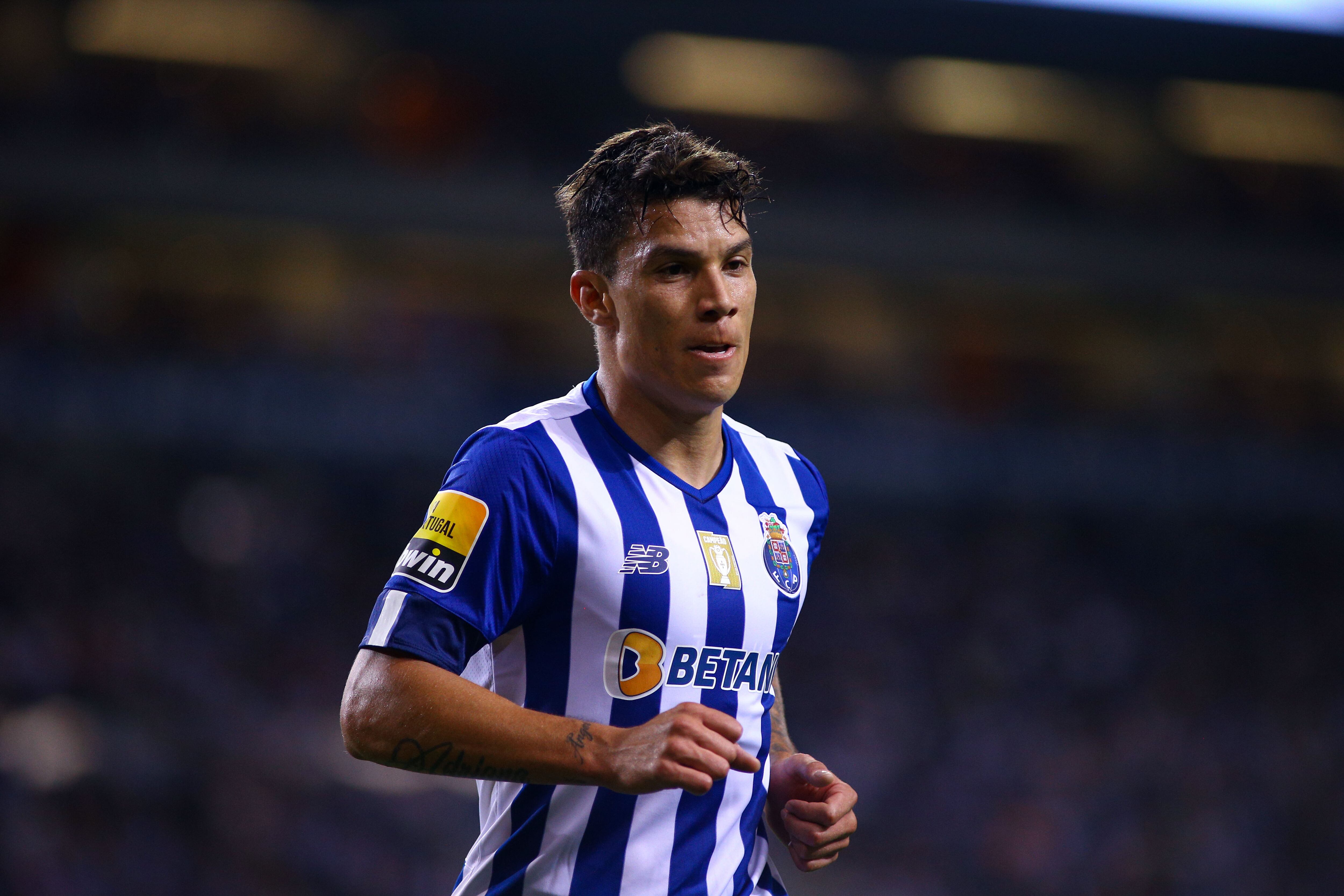 PORTO, PORTUGAL - SEPTEMBER 10: Mateus Uribe of FC Porto gestures during the Liga Portugal Bwin match between FC Porto and GD Chaves at Estadio do Dragao on September 10, 2022 in Porto, Portugal. (Photo by Diogo Cardoso/DeFodi Images via Getty Images)
