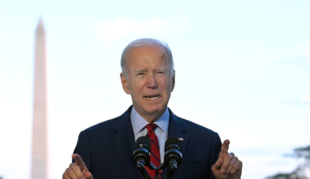 El presidente estadounidense, Joe Biden, informando del operativo contra el líder de Al-Qaeda.             Foto: Getty 