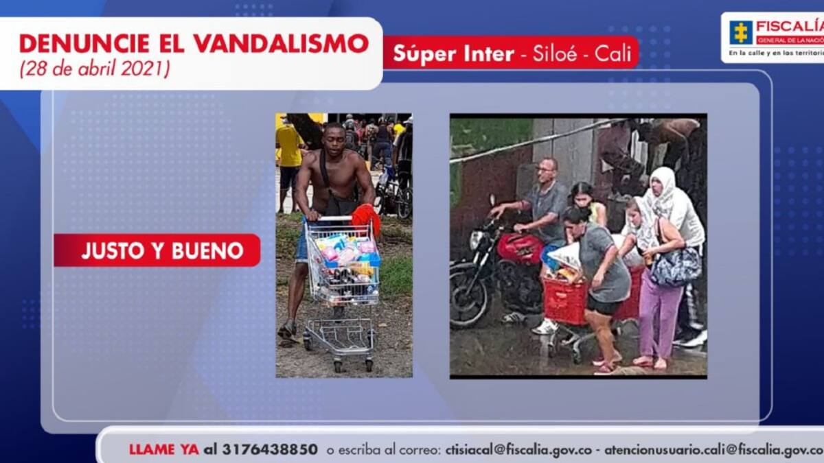 Hasta $50 millones para identificar vándalos del paro en Cali