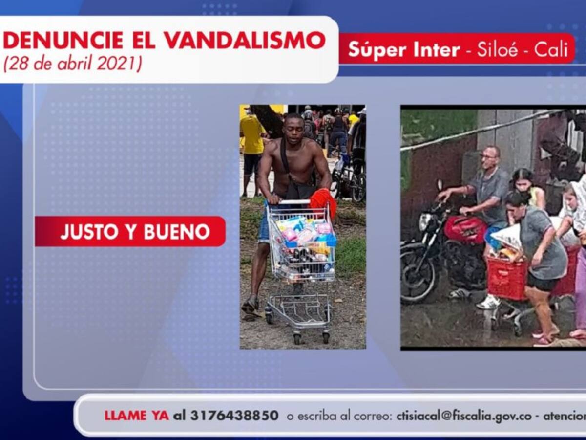 Hasta $50 millones para identificar vándalos del paro en Cali