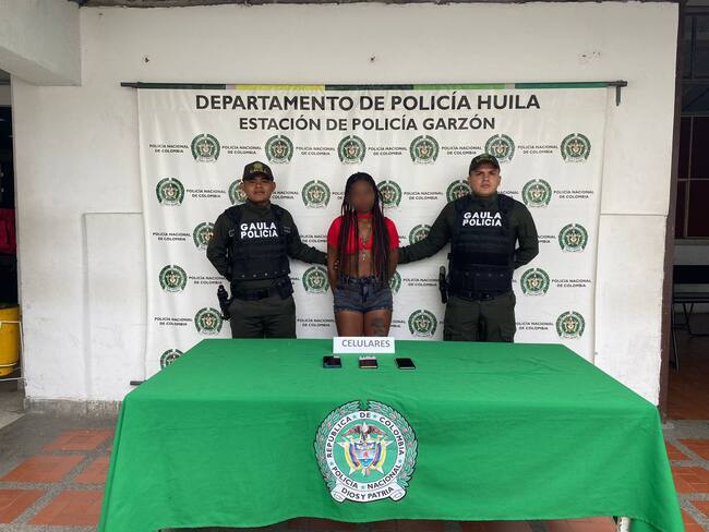 "La bruja" mujer capturada en el municipio de Garzón - Huila