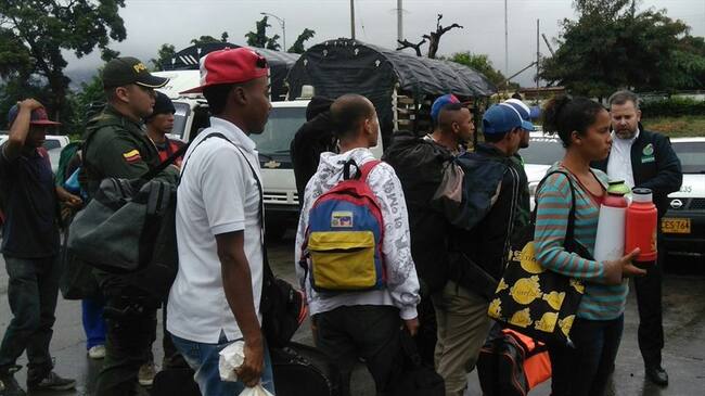 Ocaña, Pamplona, Chinácota y Cúcuta fueron escogidos por las autoridades para realizar operativos de ciudadanos venezolanos que se encontraran de manera irregular en el país. Foto: Audrey Carrillo (W Radio)