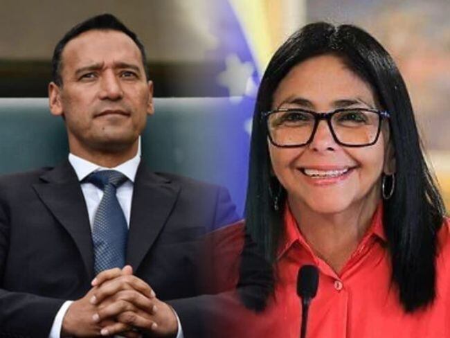 Pedro Sánchez Suárez y Delcy Rodriguez