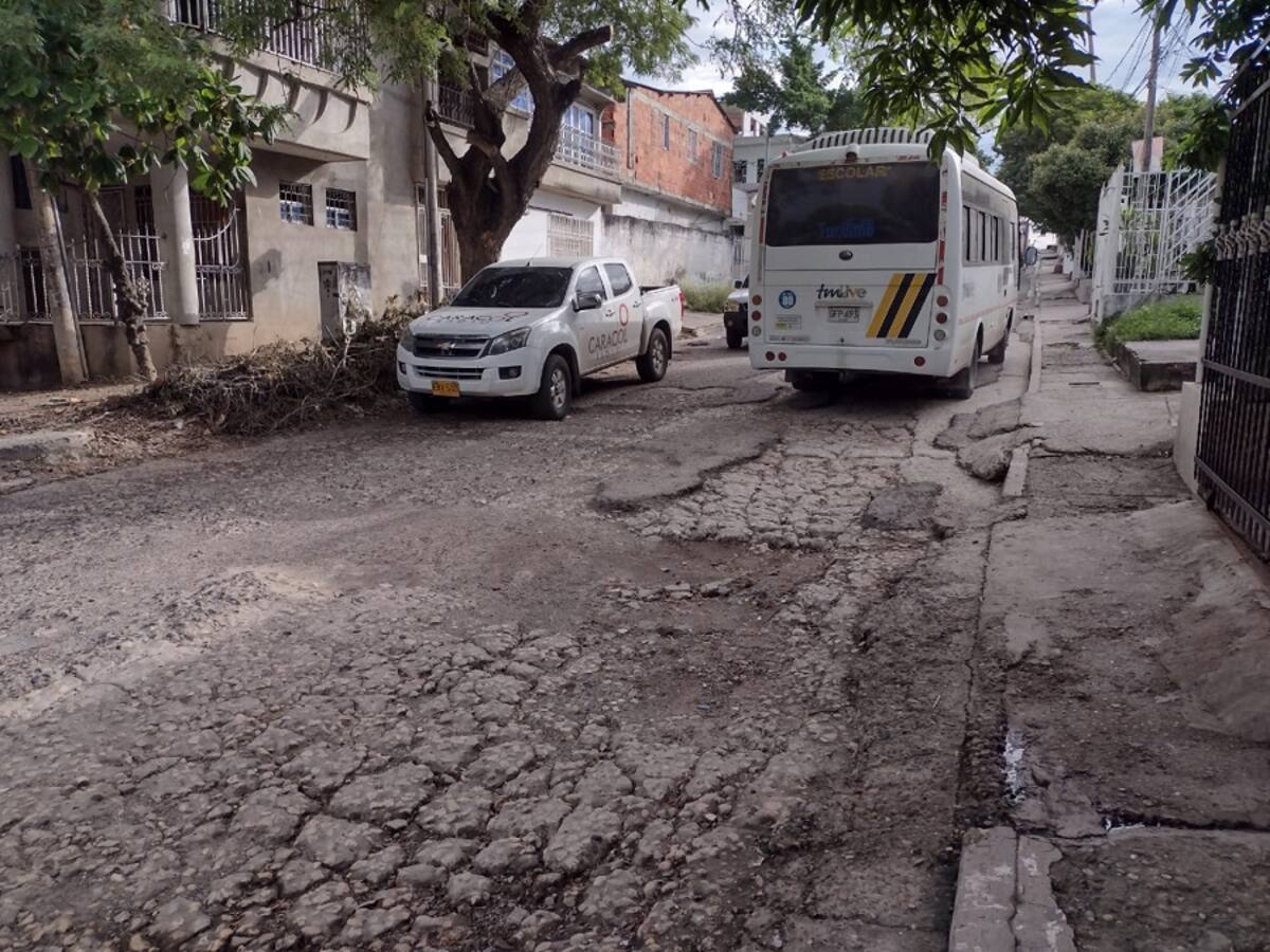 Nada que inician obras en calle La Lengua del barrio Los Calamares
