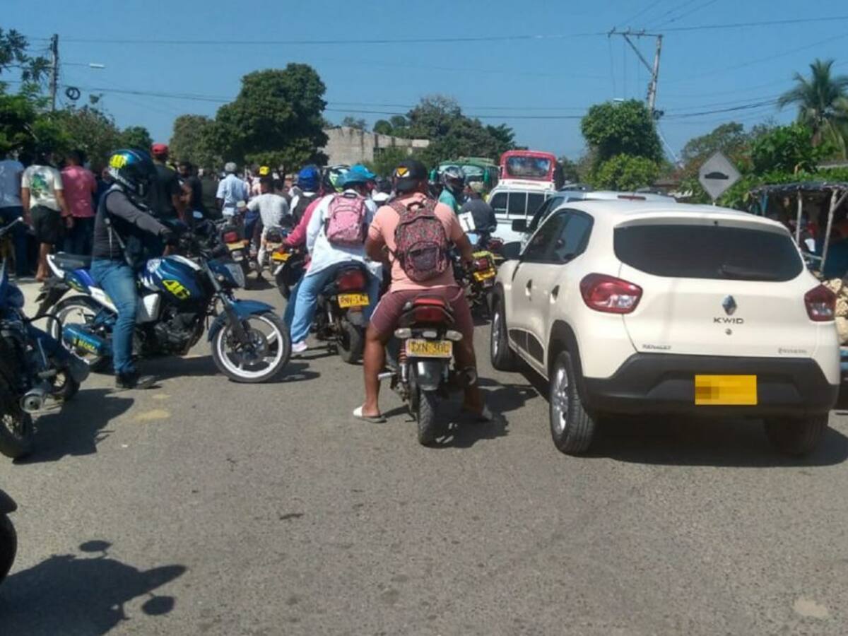 Bloqueos en Villanueva- Bolívar por falta de agua