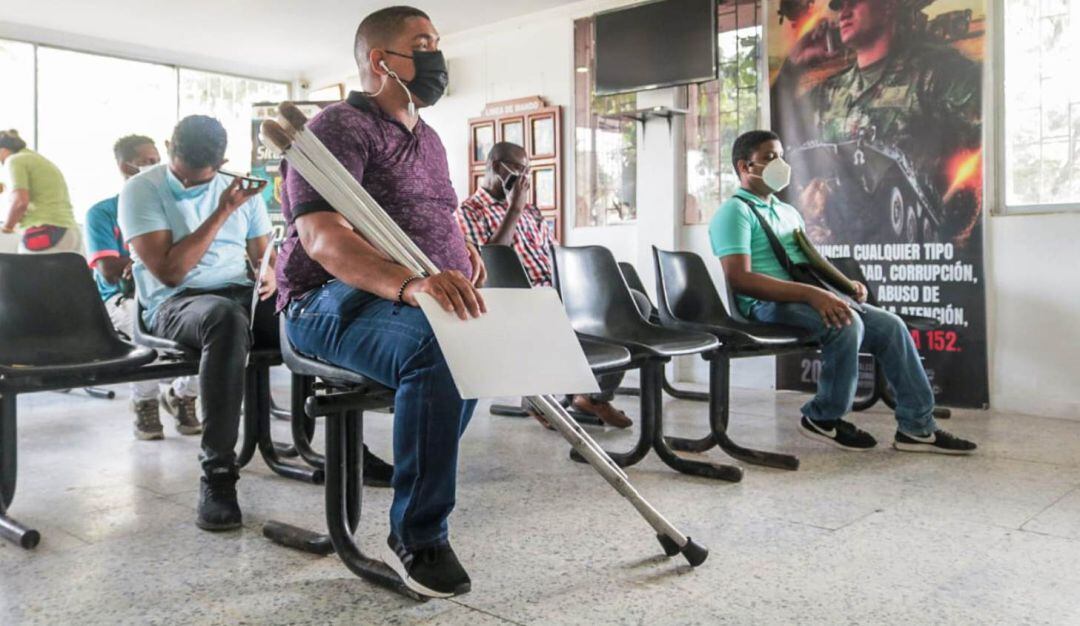 Actividad dirigida a hombres y jóvenes con discapacidad, en las instalaciones del Distrito Militar N°14