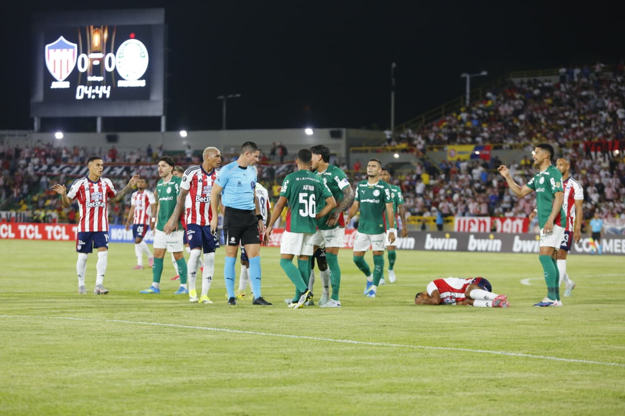 Junior y Palmeiras empataron 1-1 en el estadio Jaime Morón / Colprensa.