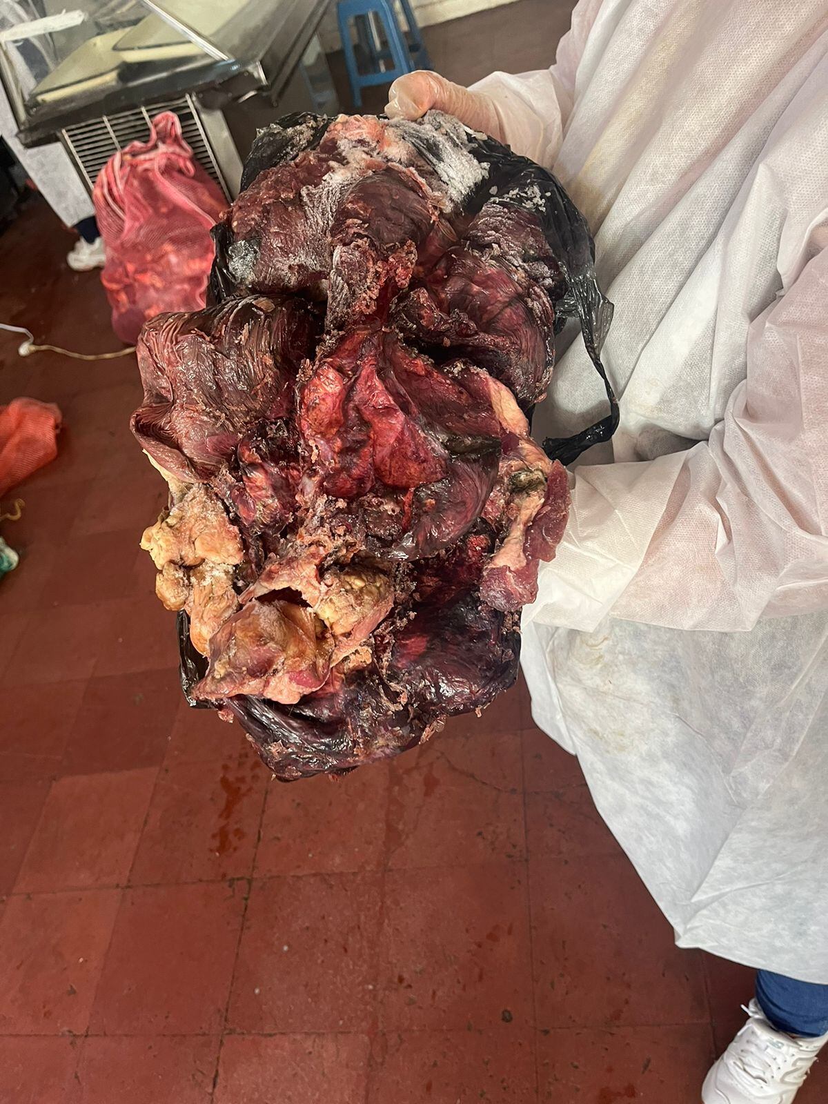 Carne incautada- foto alcaldía Carmen de Viboral