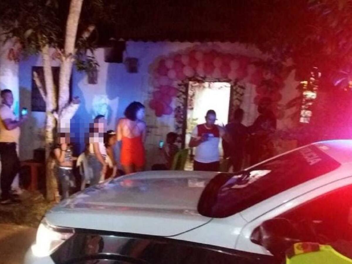 Ni el 'toque de queda' impidió que se realizara un quinceañero en Galapa