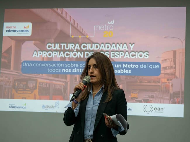 Laura Ospina, coordinadora de Comunicaciónes de Bogotá Como Vamos. | Foto: Pedro Camelo