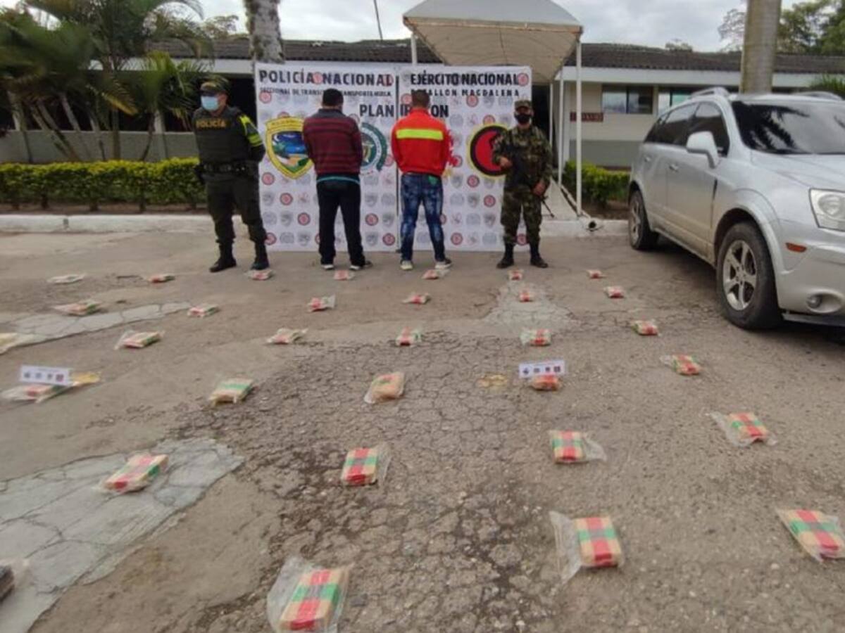 Incautan 23 kilos de marihuana en la vía al Putumayo