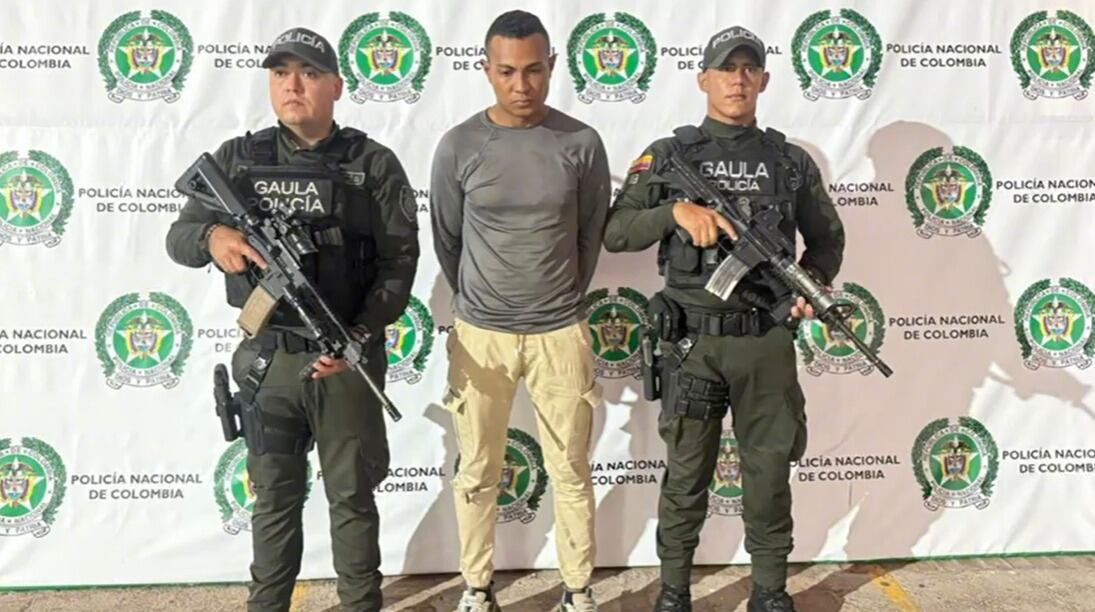Capturado 'Mateo' en el municipio de La Esperanza. / Foto: Policía Denor.