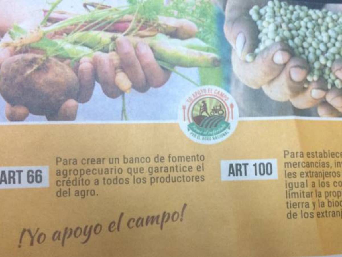Dignidad Agropecuaria inició recolección de firmas por el agro nacional