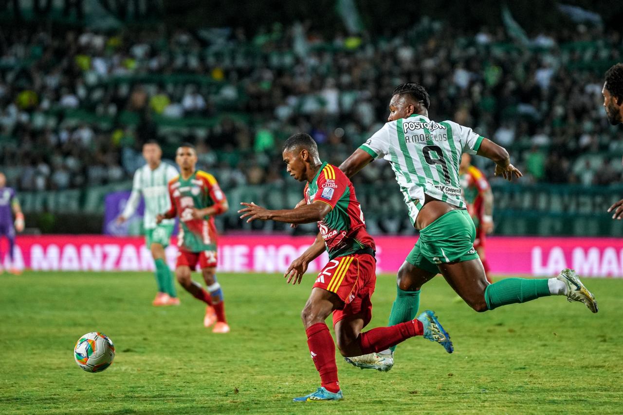 Nacional vs. Junior en la fecha 3 de los cuadrangulares en la Liga Colombiana 2025-II / Colprensa