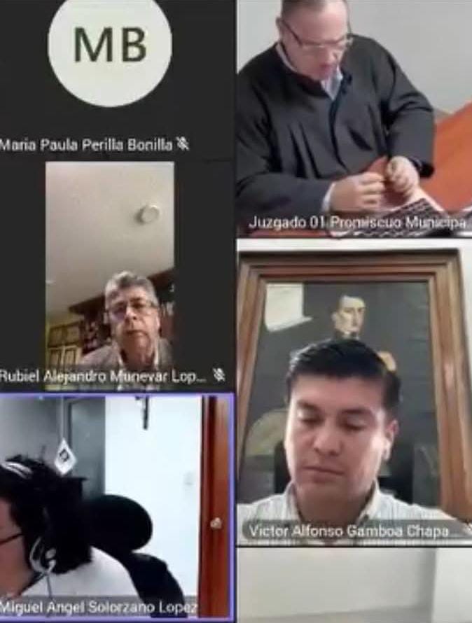 Audiencia de imputación al alcalde de Villa de Leyva, Víctor Alfonso Gamboa.