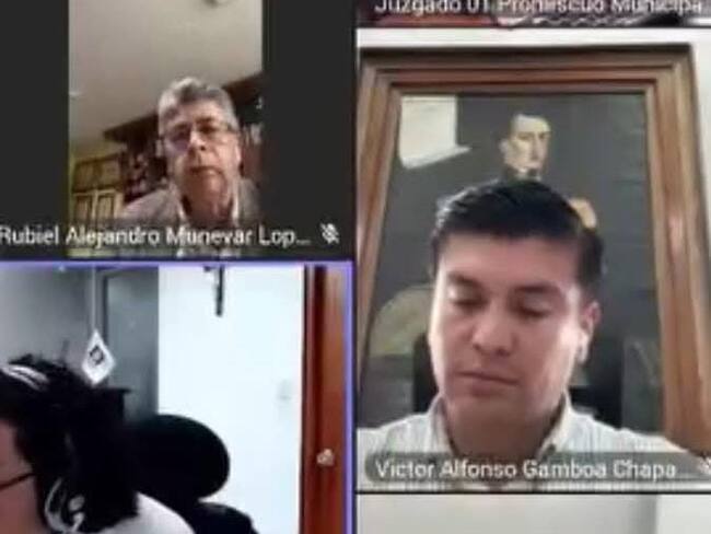 Audiencia de imputación al alcalde de Villa de Leyva, Víctor Alfonso Gamboa.