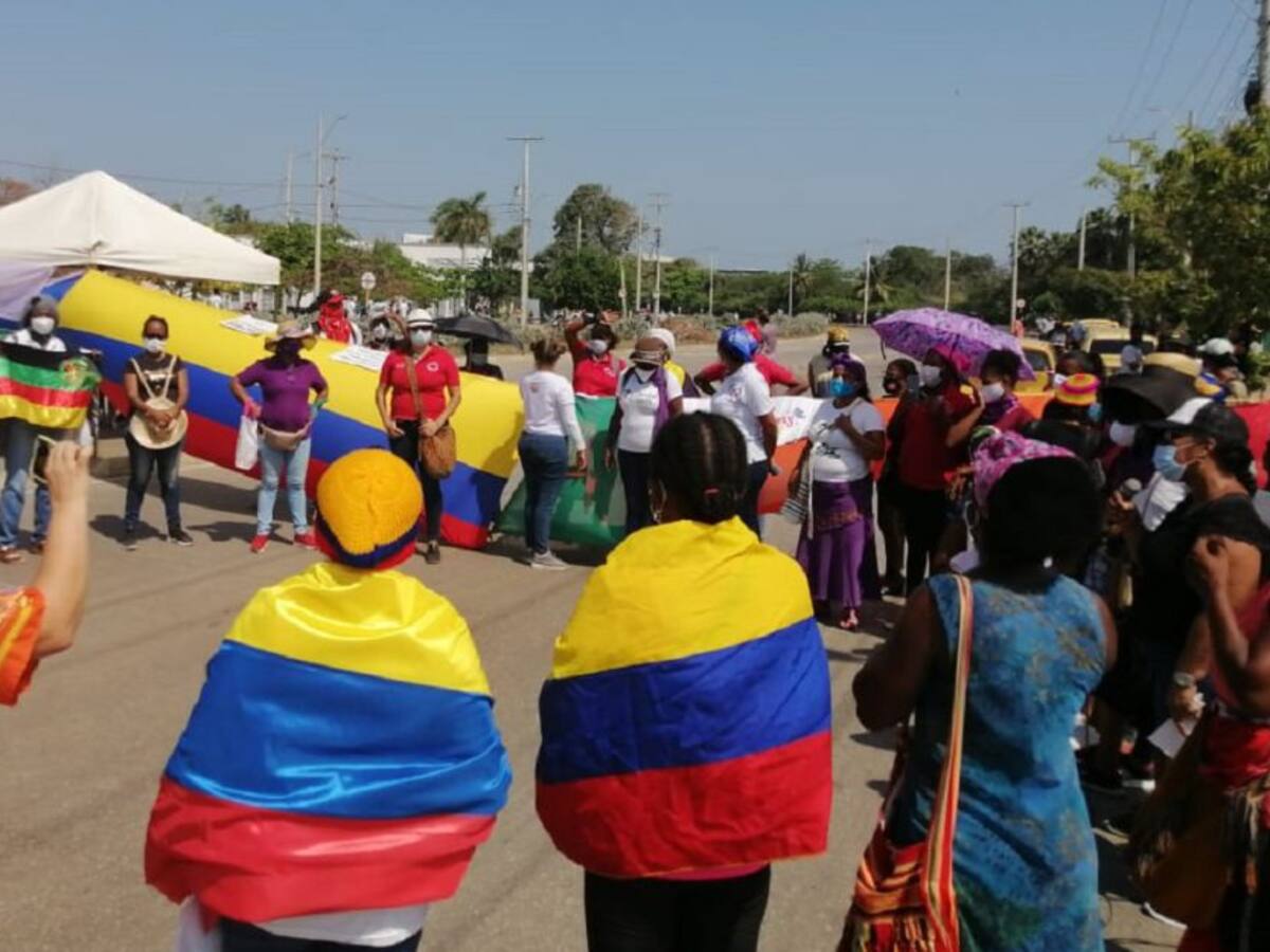 Mujeres indígenas y afro marcharon en Cartagena