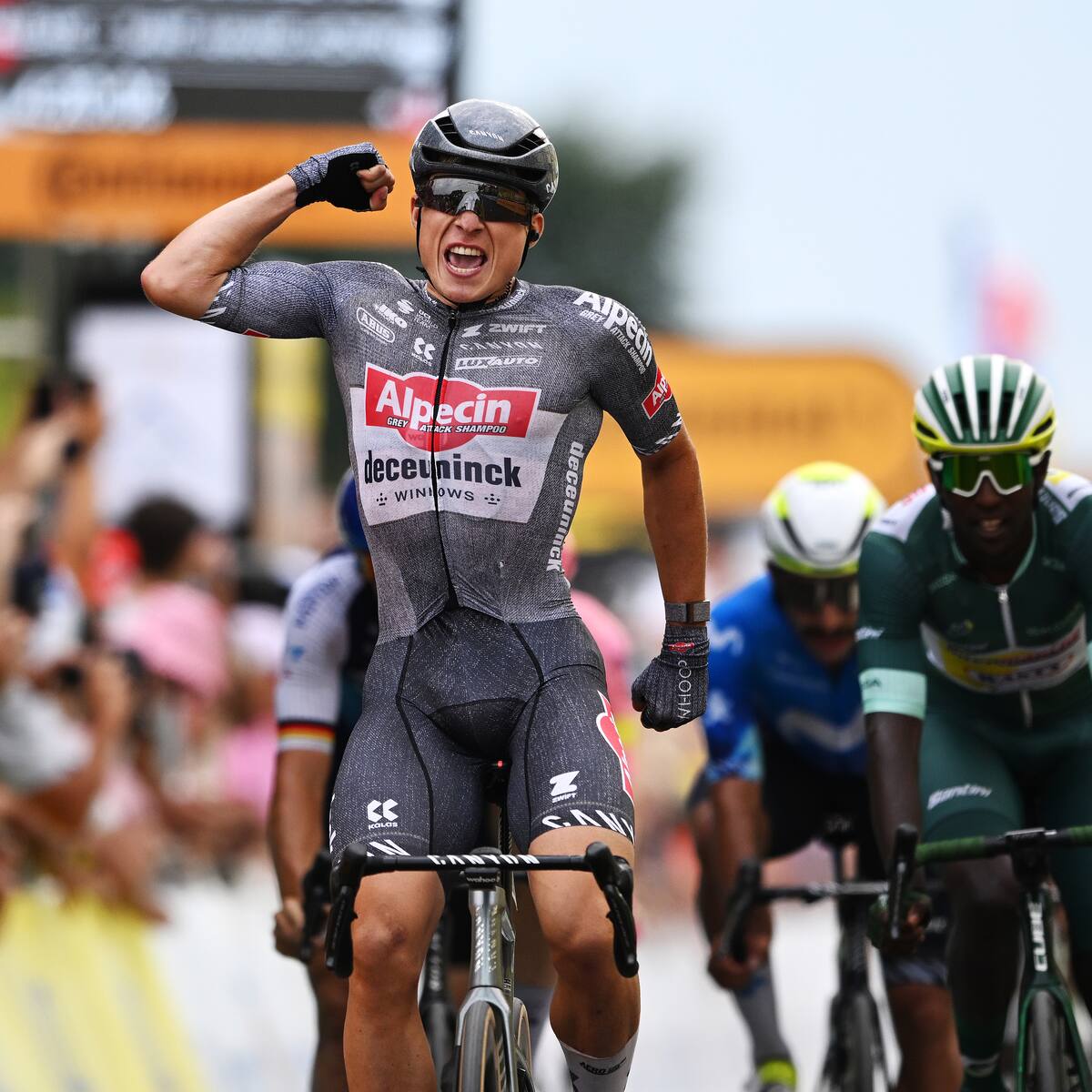 Fernando Gaviria, quinto en la décima etapa del Tour de Francia