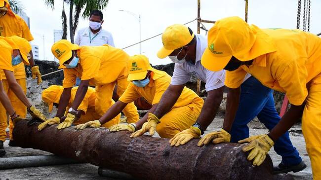 La ubicación definitiva de estas piezas será en las troneras del baluarte de San Ignacio donde se dispondrán provisionalmente en soportes de concreto