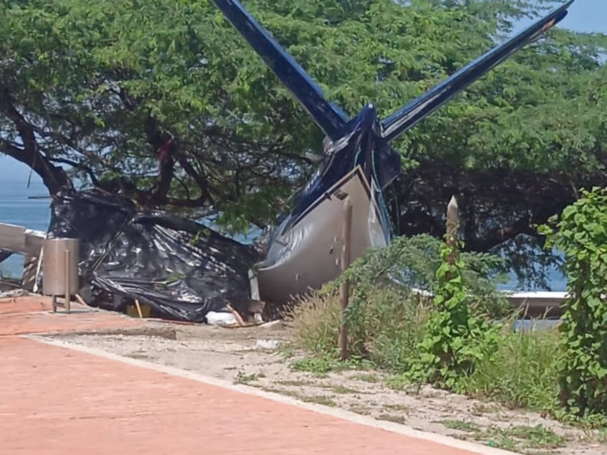 Avioneta se sale de la pista en aeropuerto de Santa Marta y deja varios heridos