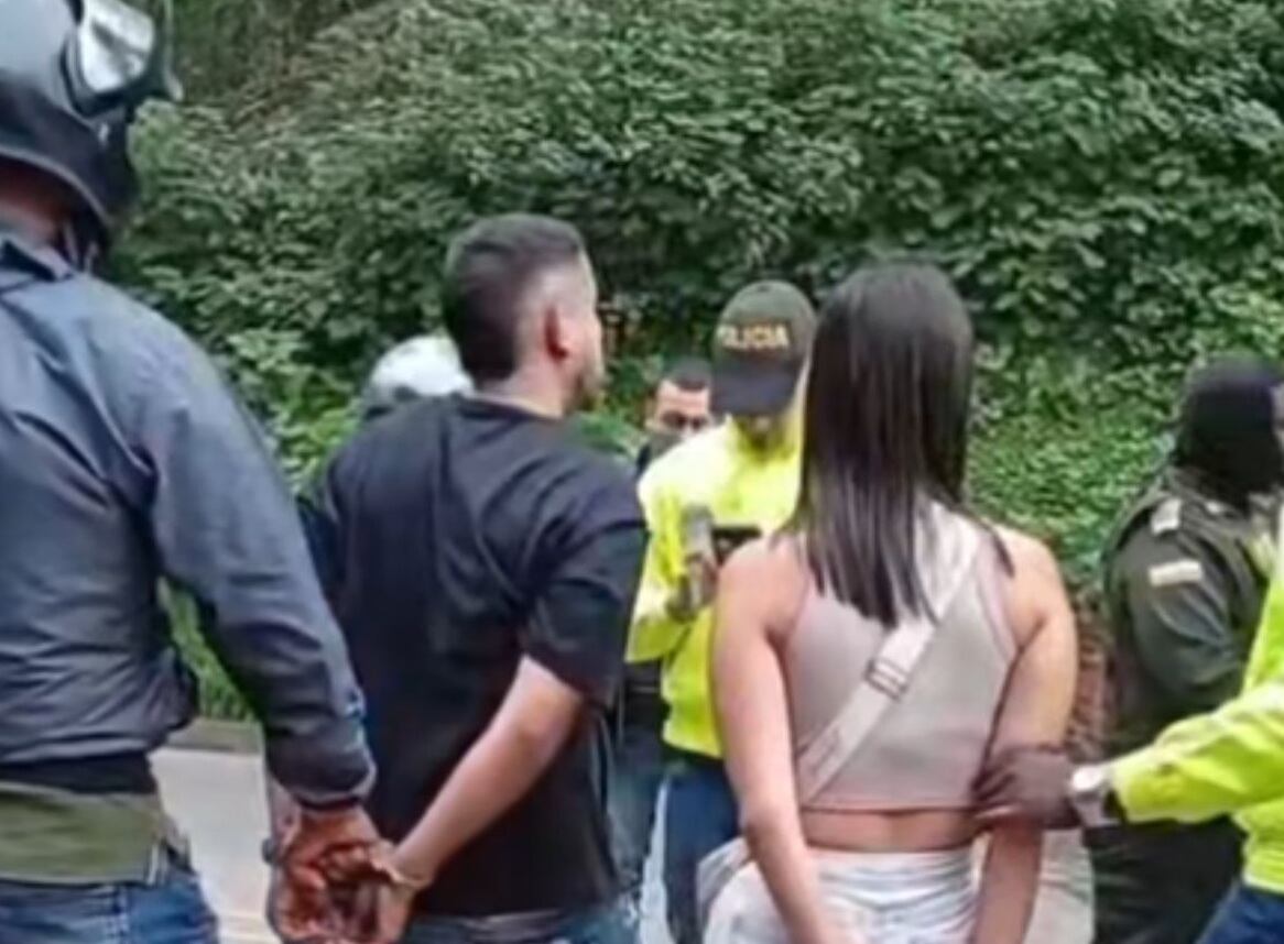 Foto: Momento de la detención / Policía Metropolitana de Cali