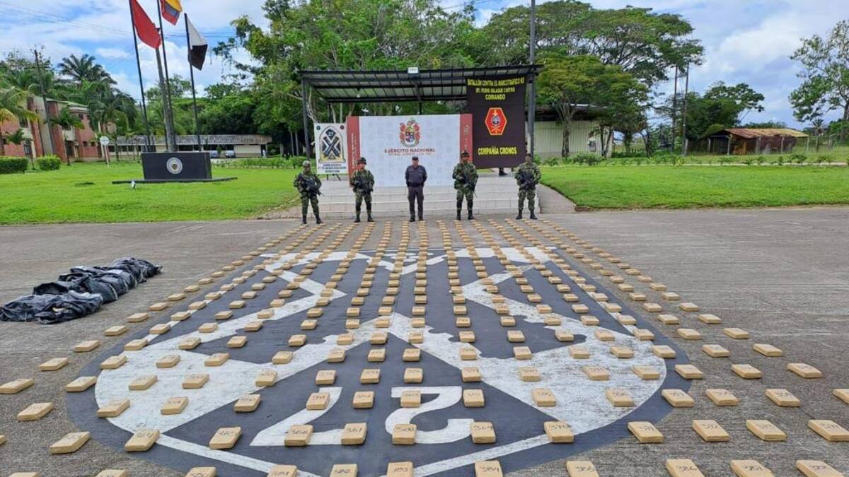 Golpe a disidencias FARC: Fuerzas Militares incautan 5 toneladas de cocaína