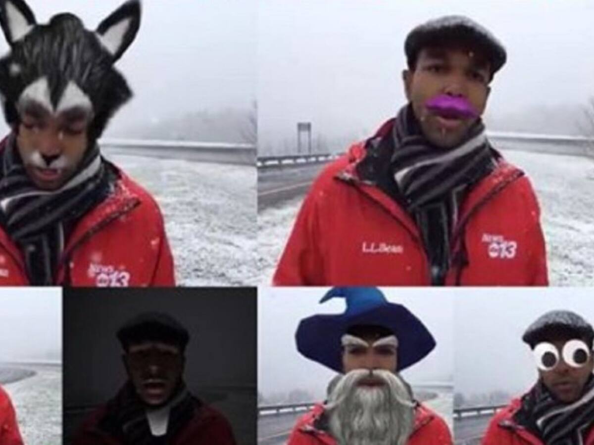 Por error, reportero activó filtros en transmisión en vivo