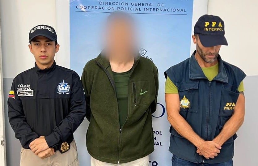 Peter Francis Kennedy, también conocido como "Peter Kharouta", fue detenido en el sector del Barrio Chino de la Ciudad Autónoma de Buenos Aires.