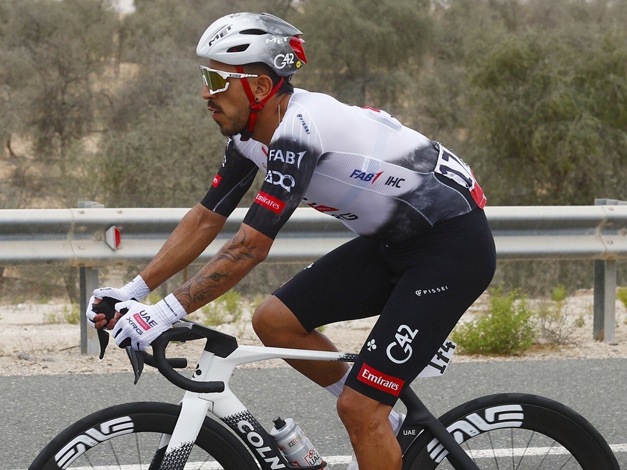 Juan Sebastián Molano, ciclista del Team Emirates / Twitter: @TeamEmiratesUAE.