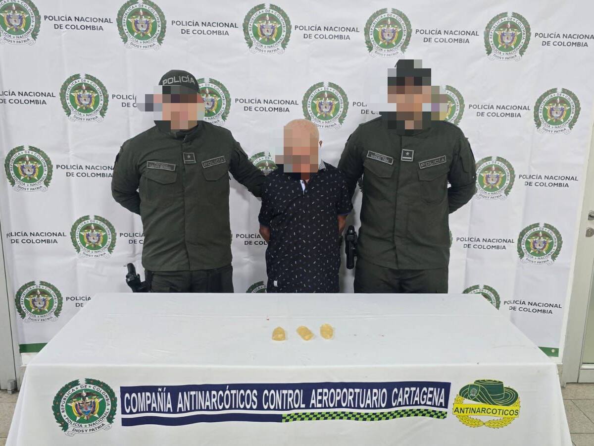 Capturado en el Aeropuerto de Cartagena sujeto que transportaba cocaína en el estómago