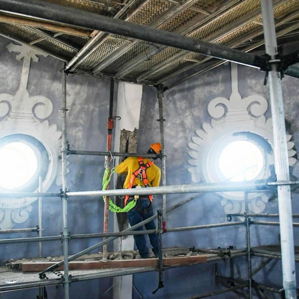 Etcar adelanta reparación de la cúpula de la iglesia de San Pedro