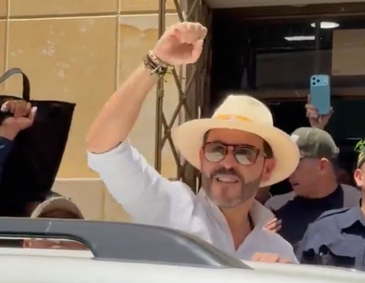 Abelardo de la Espriella en La Guajira. Foto: cortesía.