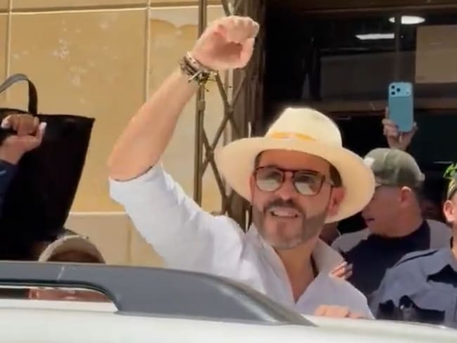 Abelardo de la Espriella en La Guajira. Foto: cortesía.