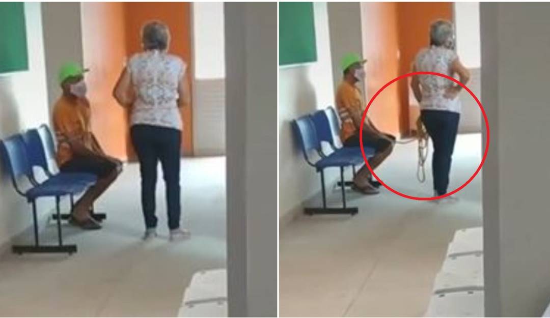 Captura de video - Obliga a su esposo a vacunarse contra la COVID-19