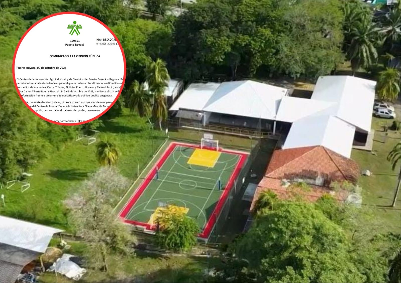 El Sena emitió un comunicado en el que se refiere a las denuncias de presunto acoso laboral en la seccional de Puerto Boyacá.