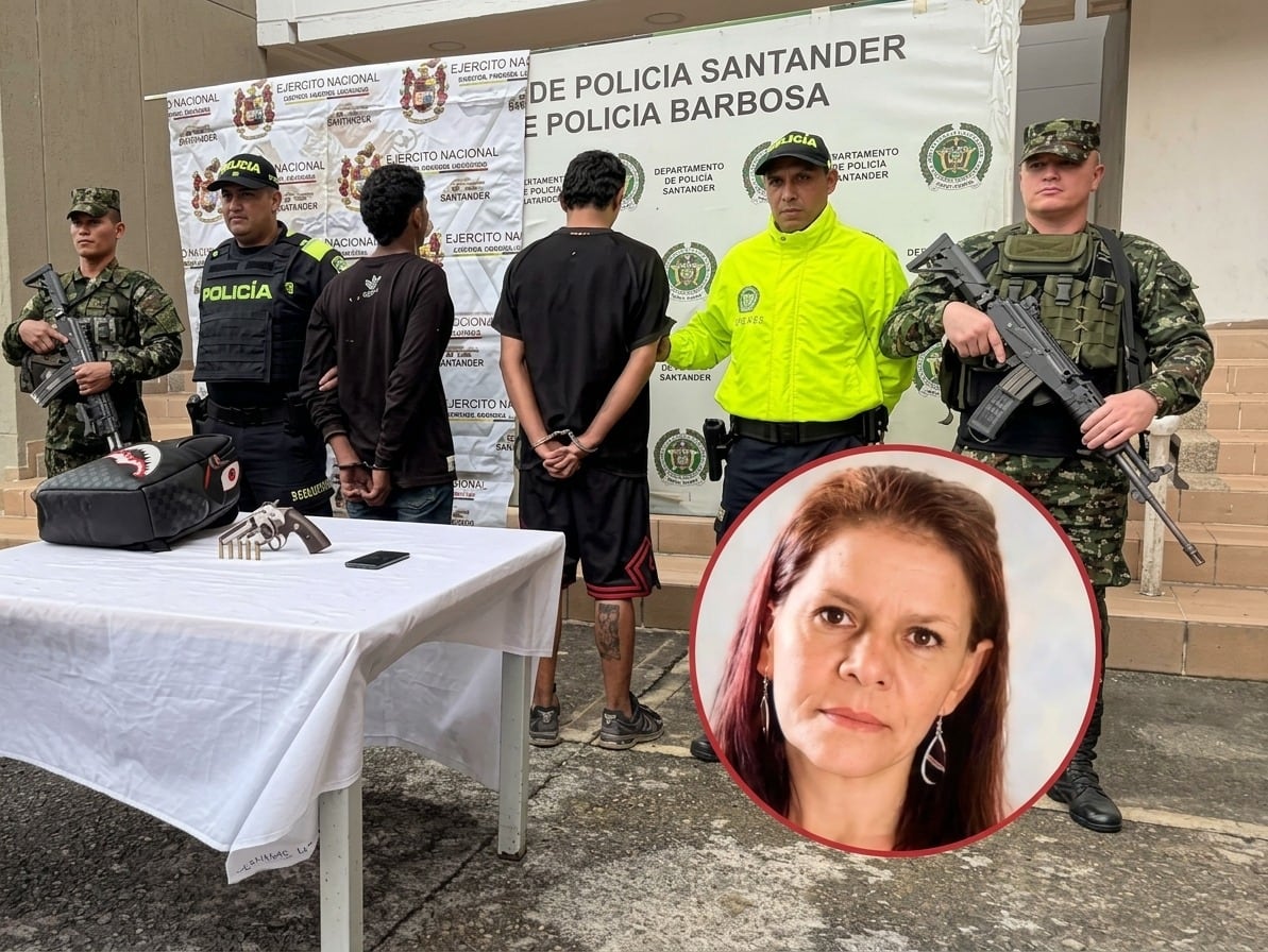 Captura de sicarios en Barbosa, Santander acusados de la muerte de Margot Pacheco