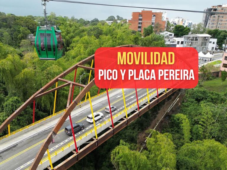 Pico y placa en Pereira / Puente conexión entre Álamos y Pinares (Instagram: Instituto de Movilidad de Pereira)