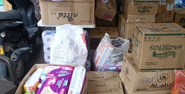 Desde Tunja se enviaron a los departamentos del Valle y Chocó 30 toneladas de ayudas humanitarias / Foto: Caracol Radio.
